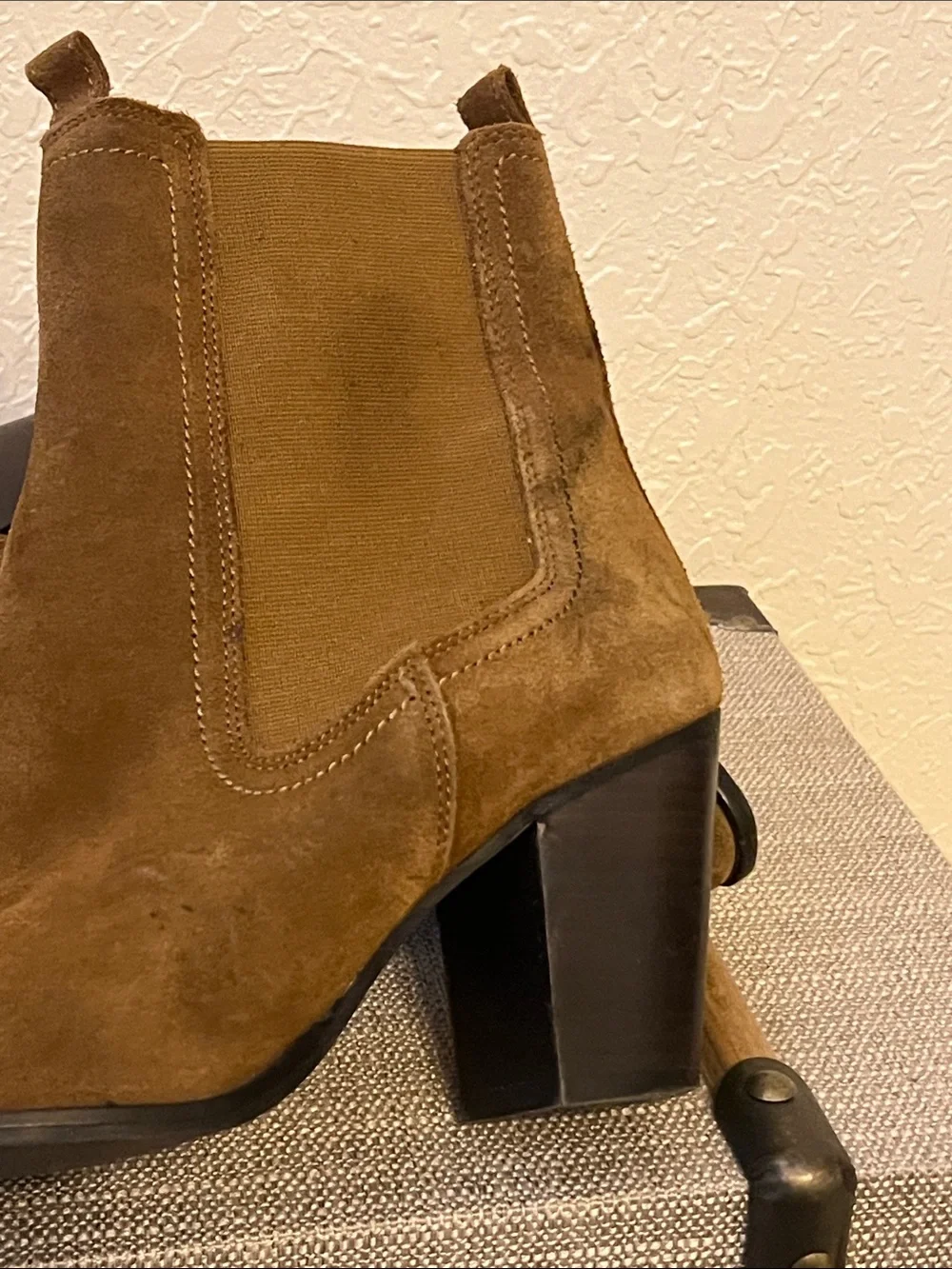 MNG Mango Suede Leather Ankle Boots
